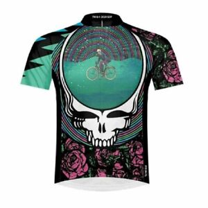 Cycling Jersey Grateful Dead One For The Road Men's Full Zip Sport by Primal
