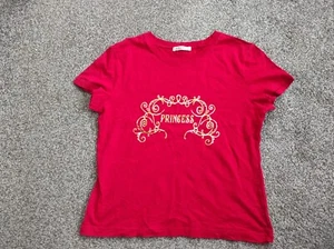 George Womens Princess Red Cotton Basic T-Shirt Crew Neck Size UK 12 EUR 40 - Picture 1 of 6