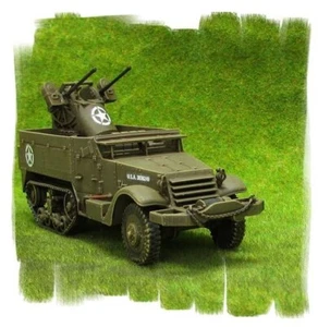 Painted! - US M13 Twin HMG - 28mm WW2 - World War II Bolt Action - Imagen 1 de 4