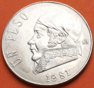 LOT of 20 BU MEXICO 1 PESO COINS from ORIG CANVAS BANK BAG! LOWEST PRICE $1.49!! - Picture 1 of 1