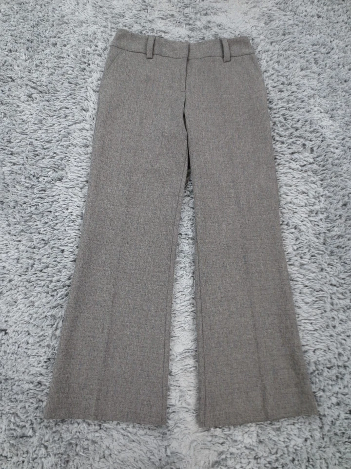 Pantalones Byer B Works Mujer Junior 9 Gris Brillante Corte Bota Elástico Tweed Chino Foto 1 de 4