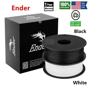 PLA 3D Druckerfilament 1,75mm Genauigkeit +/- 0,02 mm 1kg Spule PLA weiß+Schwarz - Bild 1 von 12