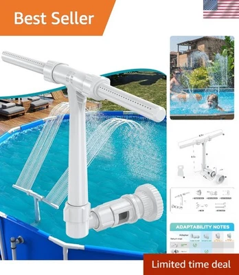 Fonte de água de alta pressão com spray ajustável para relaxamento perfeito da piscina - Imagem 1 de 4