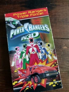 Power Rangers In 3-D VHS Saban Trakeena Olympius Humans As Energy Source Tested - Picture 1 of 8