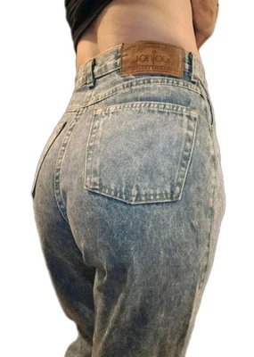 1990s Vintage Bonjour Mom Jeans Petites 10 Acid Wash High-rise - Image 1 of 4