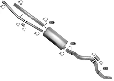 Tubo trasero silenciador tubo de escape para camioneta Chevrolet 2500HD 2001-2006 6,0 8,1 L Foto 1 de 4