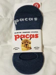 Pacas Alpaca Blend No Show Socks Blue Size M/L  - Picture 1 of 2