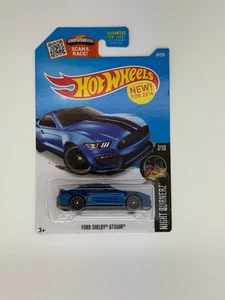Ford Shelby GT350R 2016 Hot Wheels azul - Night Burnerz #87/250 - Imagen 1 de 1