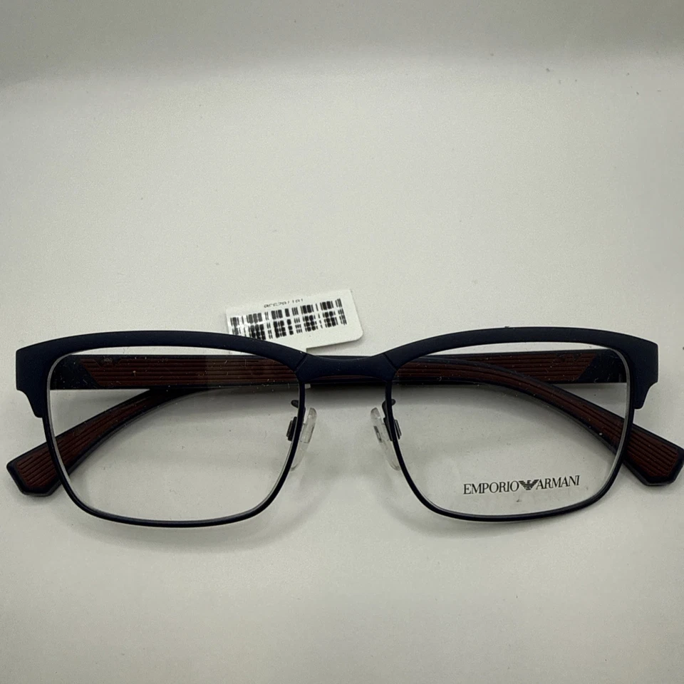 Матовые мужские оправы для очков Emporio Armani EA 1098 3003 52/17-142 темно-синие P11 - Изображение 1 из 4