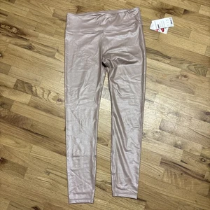Neu mit Etikett Athleta Elation Shimmer Tight Large Tall ShimmeMolt Lycra Training Pink Glanz - Bild 1 von 5