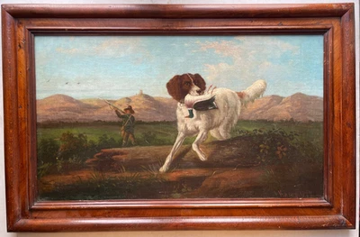 VON KAMEKE (1826-1899) Signed - OIl Canvas Painting - Duck Hunting - Image 1 of 4