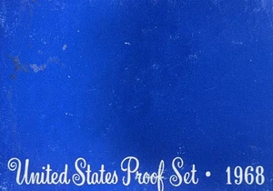 1968 S U.S. Proof Set 40% Silver Kennedy Half - Picture 1 of 3