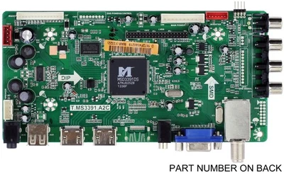 Placa principal Orion A12102490 (T.MS3391.A2C) para SLED4668W - Imagem 1 de 2