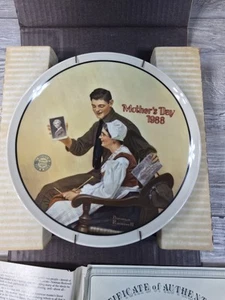 NEW "My Mother" 1988 Edwin M. Knowles China Co. Plate w/ COA & Box Vintage - Picture 1 of 3