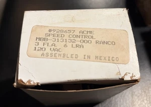NOS RANCO MBB-313132-000 SPEED CONTROL ACME 928657 3A 120V - Picture 1 of 3