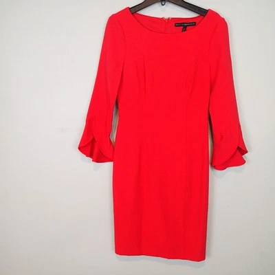 Nuevo con etiquetas Vestido Vaina Casa Blanca Mercado Negro Rojo Cuerpo Perfeccionador Manga Acampanada 0 Foto 1 de 4