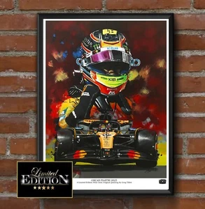 OSCAR PIASTRI 2025 A3 Limited edition print by Greg Tillett F1 Formula 1 Mclaren - Picture 1 of 3