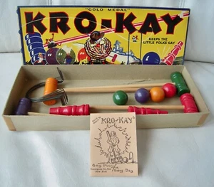 VINTAGE 1938 Gold Medal KRO-KAY - COMPLETE Very Good Condition - Transogram - Picture 1 of 12
