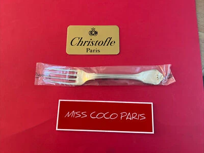 FOURCHETTE TABLE CHRISTOFLE FRANCE PORT ROYAL  20.5 CM  METAL NEUVE BLISTER; - Photo 1/4