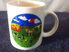 Nice Vintage IOWA FARM 1988 K CRAMER Ceramic Coffee Mug CARTOON GRAPHIC COOL