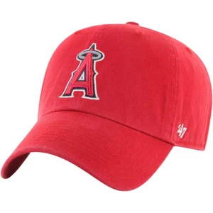RED LOS ANGELES ANGELS '47 CLEAN UP ADJUSTABLE DAD CAP - Picture 1 of 2