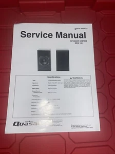Panasonic Speaker System SSW 100 Service Manual - Picture 1 of 1