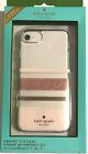 Kate Spade New York Case for  iPhone 8/7/6s/SE 2-Charlotte Stripe Rose Gold Foil