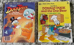 A Little Golden Book Lot of 2 Donald Duck Books Duck Tales and Donald Duck - Picture 1 of 4