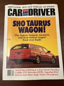CAR AND DRIVER Magazine April 1993 FORD SHO TAURUS WAGON - Picture 1 of 13