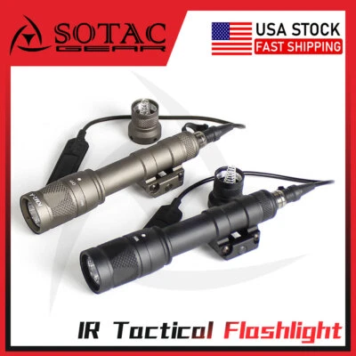 SOTAC M600V IR Light Hunting LED White Flashlight with Remote Pressure Switch US - Image 1 of 4