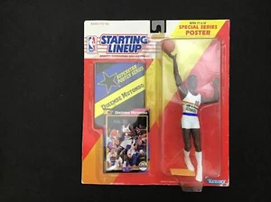 1992 Startaufstellung Dikembe Mutombo Denver Nuggets Figur, Karte & Poster ungeöffnet - Bild 1 von 10