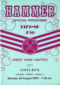 Football Programme WEST HAM UNITED v CHELSEA Aug 1979 - Picture 1 of 1
