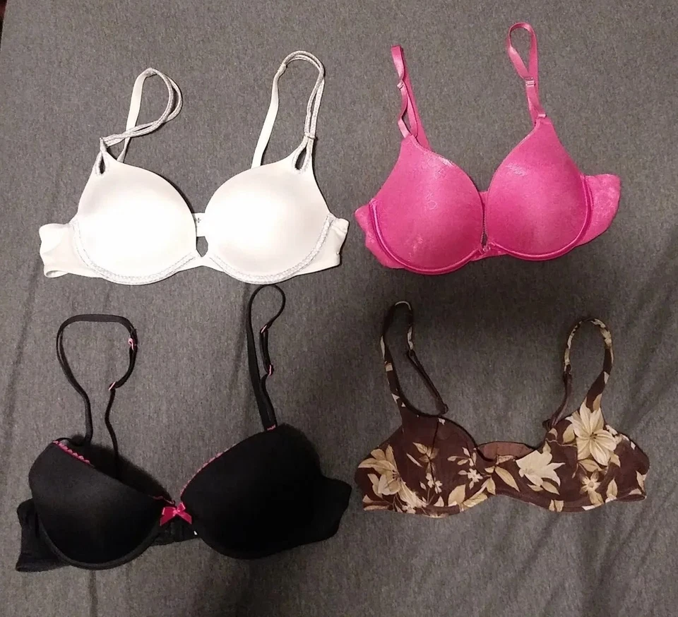Lote 4 Sujetador Push Up Lily of France Mujer Ego Boost Talla 34B Xhilaration Raro De Colección Foto 1 de 1