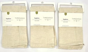 Threshold 18X18" Cotton/Linen Blend Napkins Set of 6 NWT - Picture 1 of 6