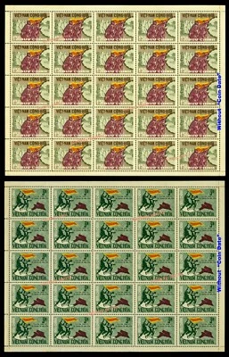 Vietnam del Sur SIN EMITIR Marzo Hacia el Norte Bắc Tiến Hoja Completa SIN Moneda Fecha MNH Foto 1 de 3