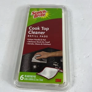 Scotch Brite Cook Top Cleaner Refill Pads 6 Pre-Moistened Pads No Handle - Picture 1 of 14