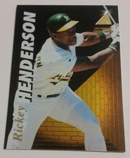 1995 Pinnacle Zenith Rickey Henderson #87 - Athletics HOF - 10+ Items Ship FREE!