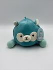 New Squishmallows Cuddlers French Laying Pierre 9" Teal Alpaca Rare