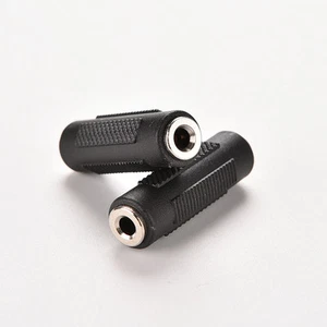 2x 3.5mm Female to 3.5mm Female Jack Coupler Earphone Extender Audio ~;j - Picture 1 of 4