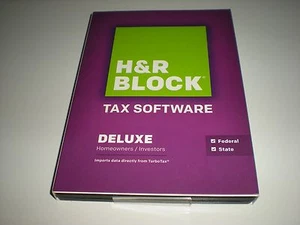 H&R Block 2014 Deluxe Federal & State. Imports Turbotax. Sealed retail box. - Picture 1 of 2