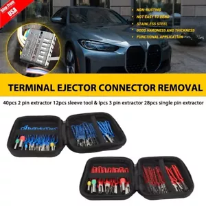 41/100 Pin Extractor Electrical Wire Connector Terminal Removal Ejector Tool Kit - Picture 1 of 21