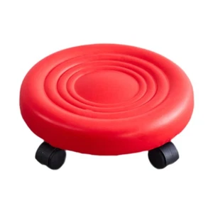 Swivel Rolling Low Stool Low Rolling Seat with Wheels 360°Swivel Rotating Step - Picture 1 of 19