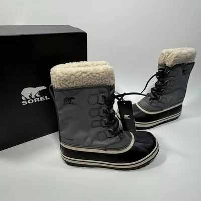 Sorel Winter Carnival Boots WP Womens 8 Quarry Gray Black Insulated Waterproof - Image 1 of 4