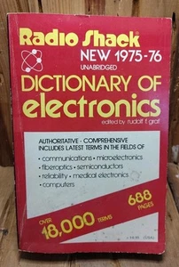Radio Shack Dictionary of Electronics 1975-1976 Unabridged 18,000+ Terms Tech - Picture 1 of 8
