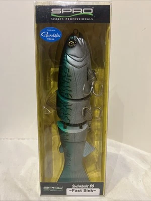 Isca de natação Spro 8" 80 cavala pia rápida NOVO - Imagem 1 de 4