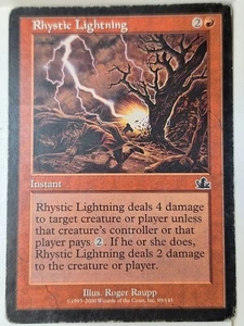 Rhystic Lightning - Prophecy - Magic the Gathering MTG Nice! - Picture 1 of 3