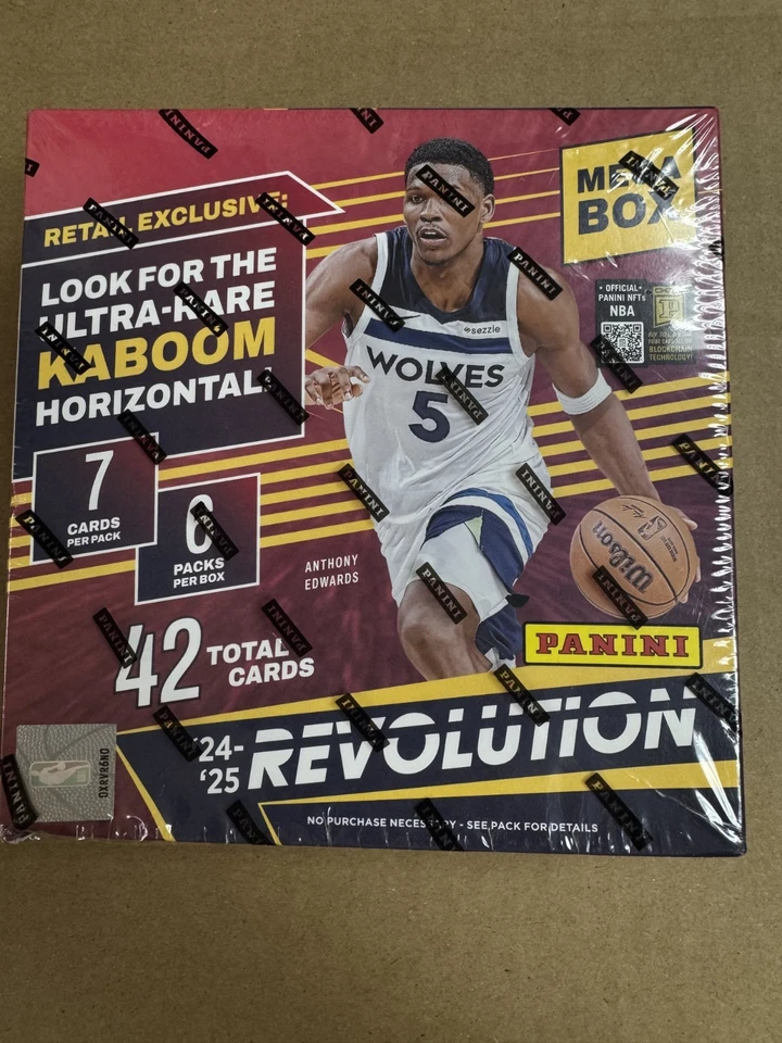 2024-25 Panini Revolution Basketball Mega Box | Factory | 42 Cards | Reta