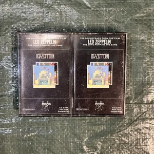 2 Led Zeppelin Cassette Tapes "The Song Remains The Same " Part One And Two - Picture 1 of 1
