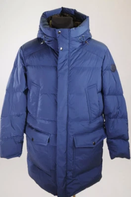 $955! RARE! NWT Men's Woolrich Premium Padded Parka in Stretch Nylon - Blue - L - Image 1 of 4