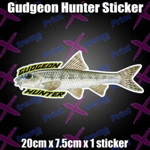 Pegatina de pesca GUDGEON cazador, cebo a todo color señuelo pesca carpa gruesa GOBIO - Imagen 1 de 7